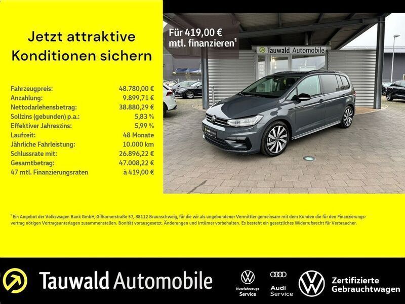 Delfingrau metallic Gebraucht 2024 VW Touran Highline Van / Kleinbus | 48.780 € - Bild 1/4