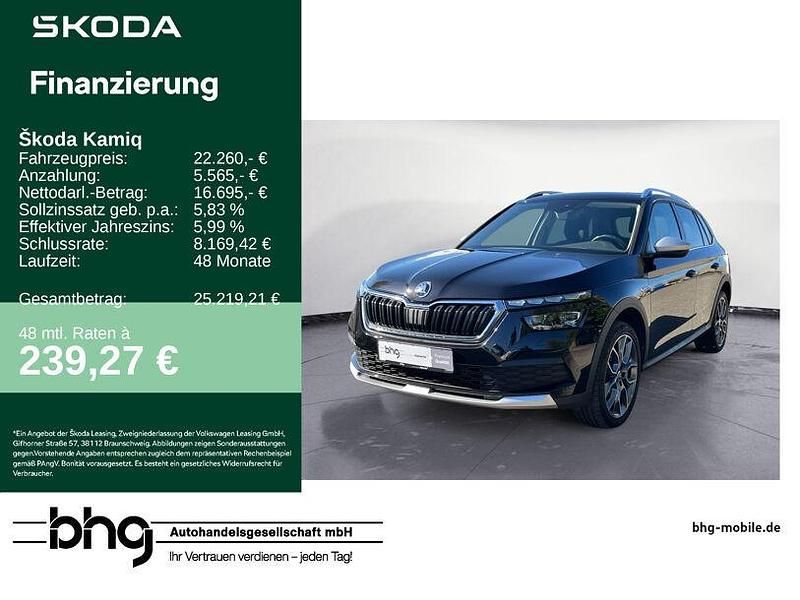 Blackmagic perleffekt Gebraucht 2021 Skoda Kamiq ScoutLine SUV | 22.260 € (Fairer Preis) - Bild 1/4