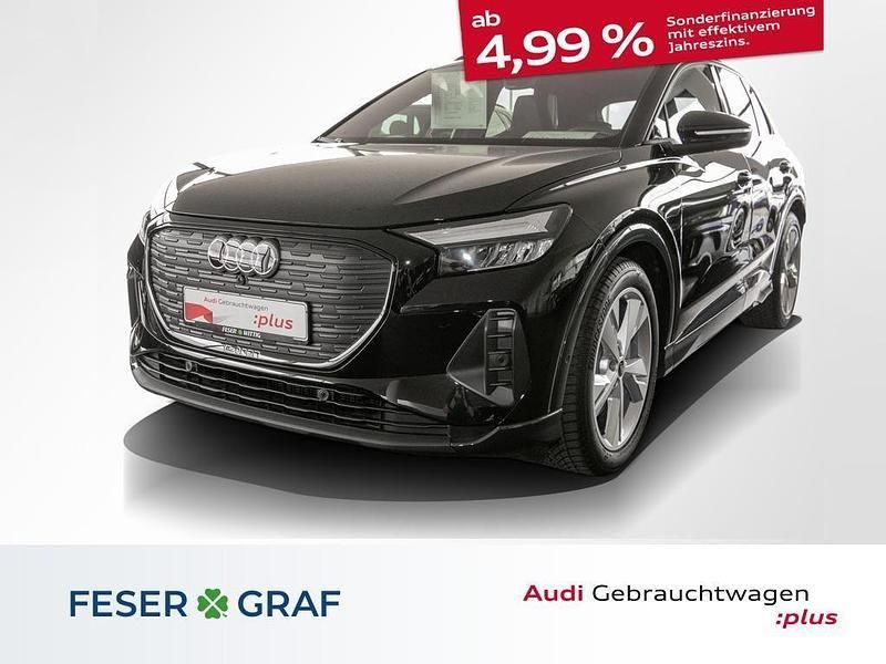 Mythosschwarz metallic Gebraucht 2024 Audi Q4 e-tron Ambiente SUV | 51.990 € (Guter Preis) - Bild 1/4