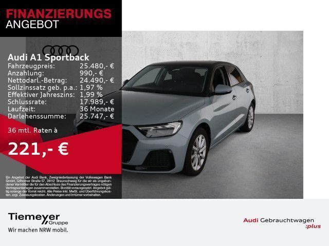 Grau Gebraucht 2024 Audi A1 Sportback Advanced Kleinwagen | 25.480 € (Fairer Preis) - Bild 1/4
