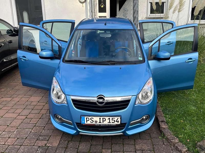 Gebraucht Opel Agila Edition 86 PS (63 kW) 2008 Blau Kleinwagen