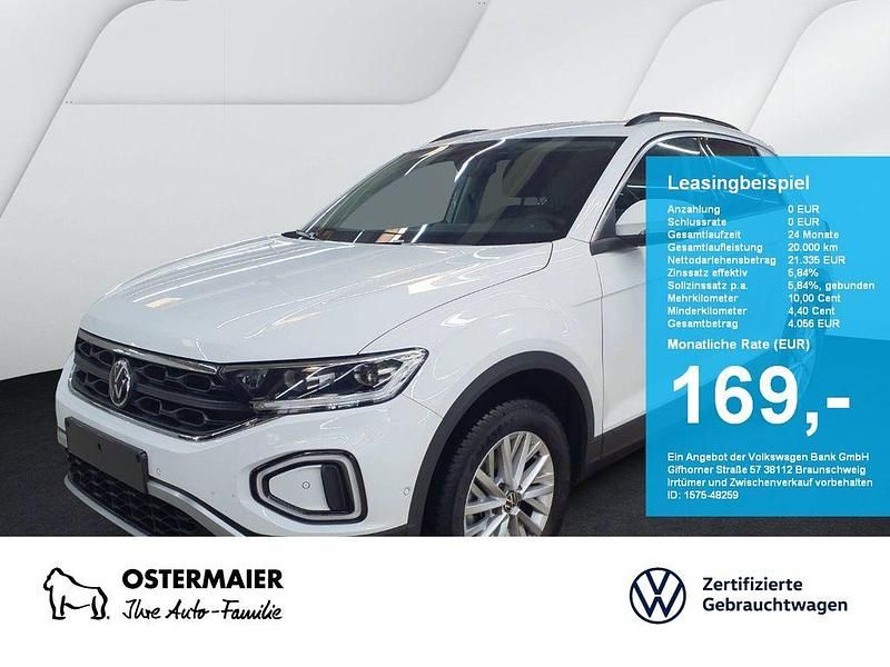 Pure white Gebraucht 2024 VW T-Roc Life SUV | 21.360 € (Guter Preis) - Bild 1/4