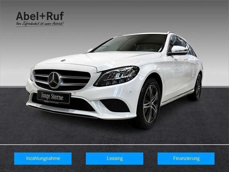 Weiß Gebraucht 2021 Mercedes C200 Avantgarde Kombi | 24.479 € (Fairer Preis) - Bild 1/4