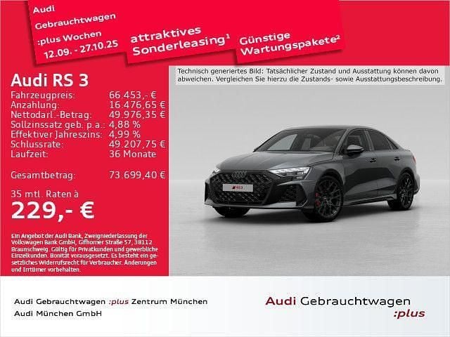 Daytonagrau perleffekt Gebraucht 2024 Audi RS3 Ambiente Kleinwagen | 66.453 € (Guter Preis) - Bild 1/2