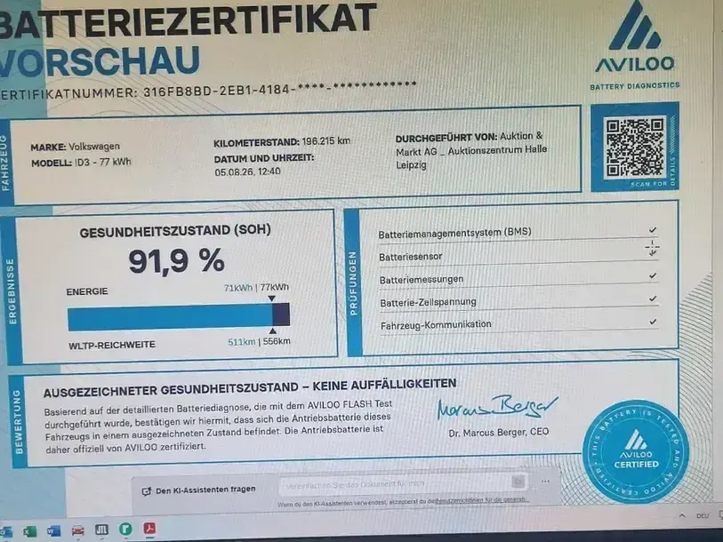 Gebraucht VW ID.3 Pro 81 kW (111 PS) 2023 Grau Kleinwagen