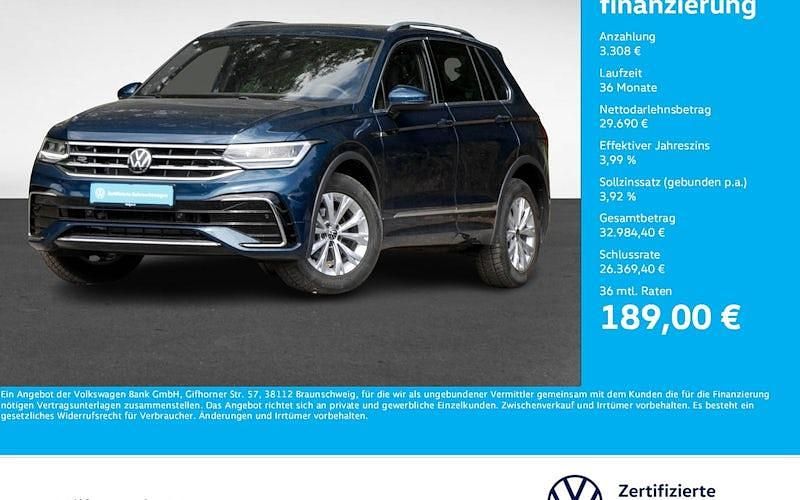 Blau Gebraucht 2023 VW Tiguan R-line SUV | 32.998 € (Guter Preis) - Bild 1/4