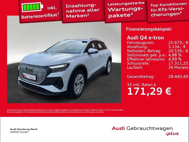 Gebraucht Audi Q4 e-tron Comfort 125 kW (170 PS) 2023 Gletscherweiß metallic SUV