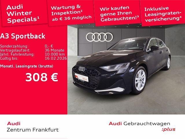 Mythosschwarz metallic Gebraucht 2025 Audi A3 Advanced Limousine | 33.399 € (Superpreis) - Bild 1/3