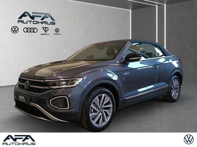 Schwarz Gebraucht 2025 VW T-Roc Cabriolet Goal Cabrio | 33.222 € (Guter Preis) - Bild 1/4