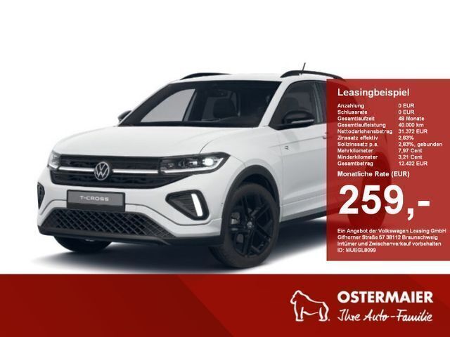 Pure white uni Neu 2025 VW T-Cross R-line SUV | 33.840 € (Teuer) - Bild 1/4