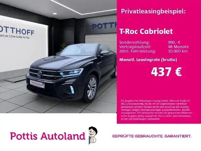 Gebraucht VW T-Roc Cabriolet R-line 150 PS (110 kW) 2022 Cabrio