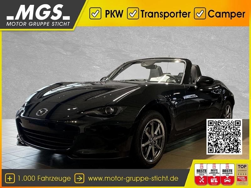 Jet black Neu 2025 Mazda MX5 Exclusive-Line Cabrio | 27.990 € (Superpreis) - Bild 1/4