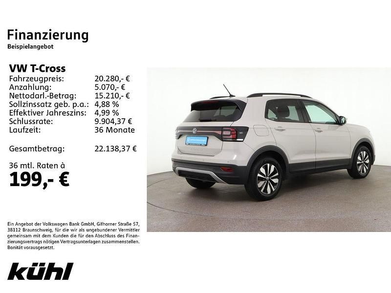Gebraucht VW T-Cross Move 95 PS (69 kW) 2023 Grau SUV