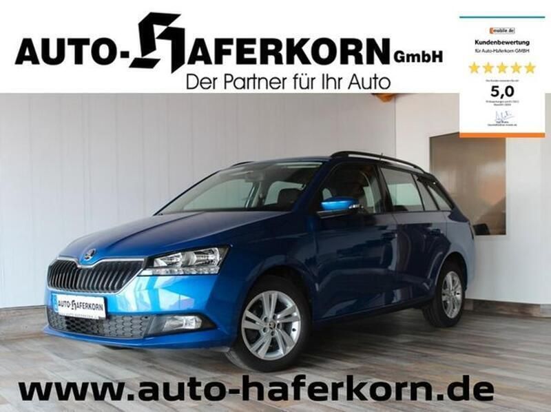 Blau Gebraucht 2021 Skoda Fabia Ambition Kleinwagen | 14.899 € (Fairer Preis) - Bild 1/3
