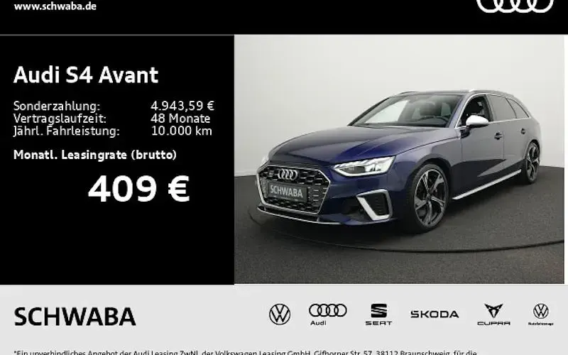 Gebraucht Audi S4 Sport 341 PS (250 kW) 2024 Navarrablau metallic Kombi