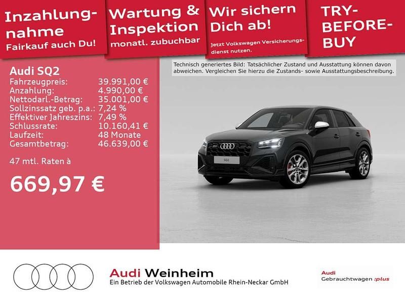 Mythosschwarz metallic Gebraucht 2024 Audi SQ2 Comfort SUV | 39.991 € (Guter Preis) - Bild 1/3