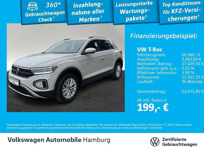 Gebraucht VW T-Roc Life 110 PS (80 kW) 2022 Grau SUV