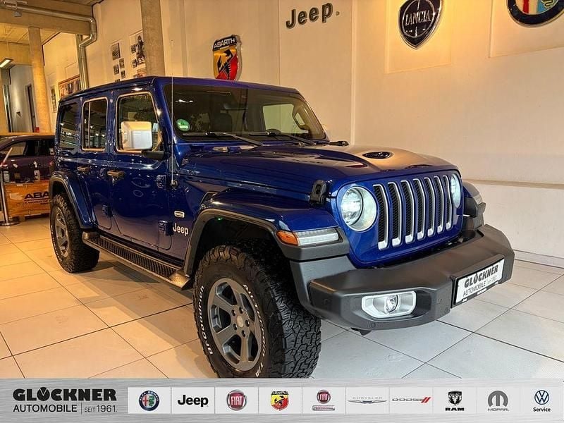 Blau Gebraucht 2020 Jeep Wrangler Overland SUV | 42.990 € (Guter Preis) - Bild 1/4