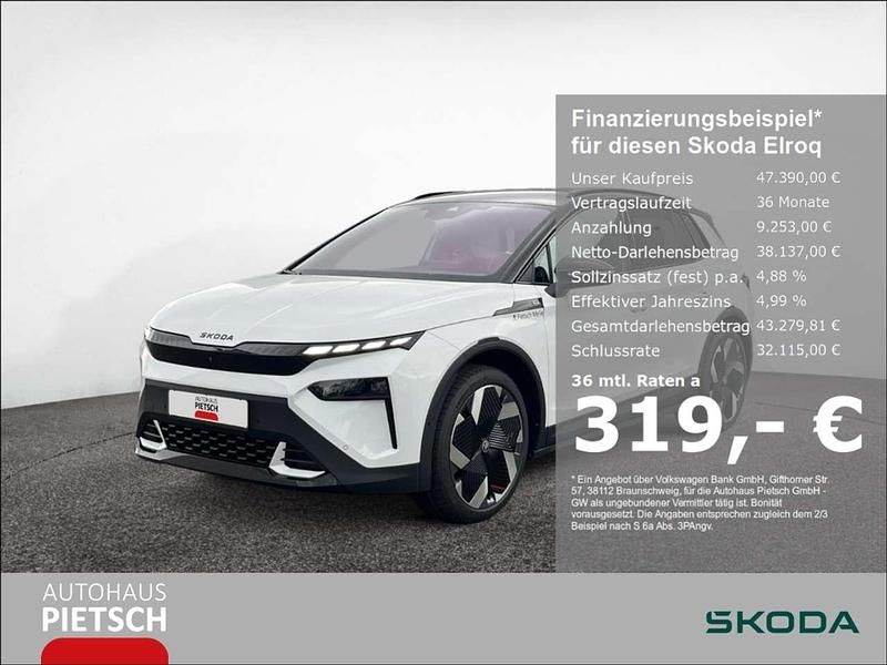 Moonweiss metallic Gebraucht 2025 Skoda Elroq First Edition SUV | 47.390 € (Fairer Preis) - Bild 1/4