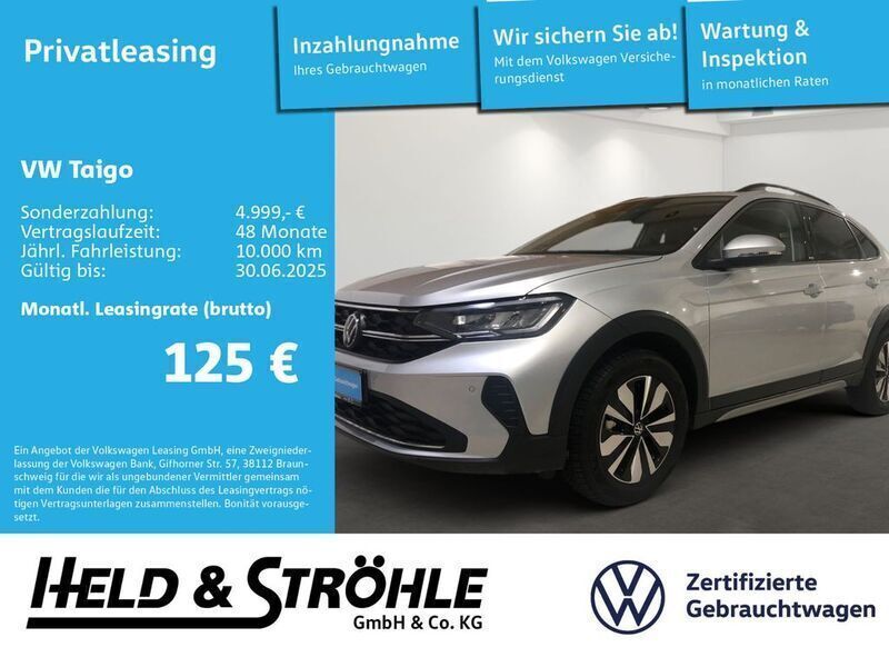Reflexsilber metallic (metallic) Gebraucht 2024 VW Taigo Move SUV | 22.310 € (Guter Preis) - Bild 1/3
