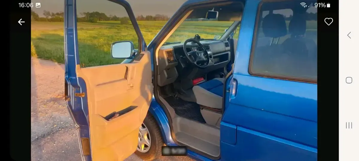 Gebraucht VW Multivan 102 PS (75 kW) 1999 Blau Van / Kleinbus
