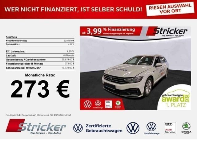 Weiß Gebraucht 2020 VW Passat GTE Kombi | 22.949 € (Fairer Preis) - Bild 1/3