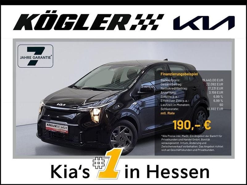 Schwarz Neu 2025 Kia Picanto Vision Kleinwagen | 19.440 € (Fairer Preis) - Bild 1/3