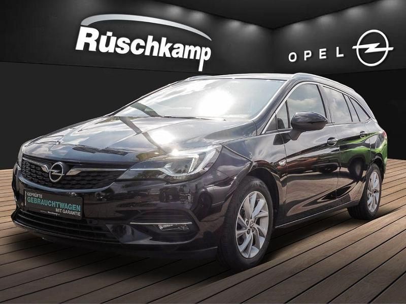 Schwarz Gebraucht 2021 Opel Astra Elegance Kombi | 14.880 € (Teuer) - Bild 1/4