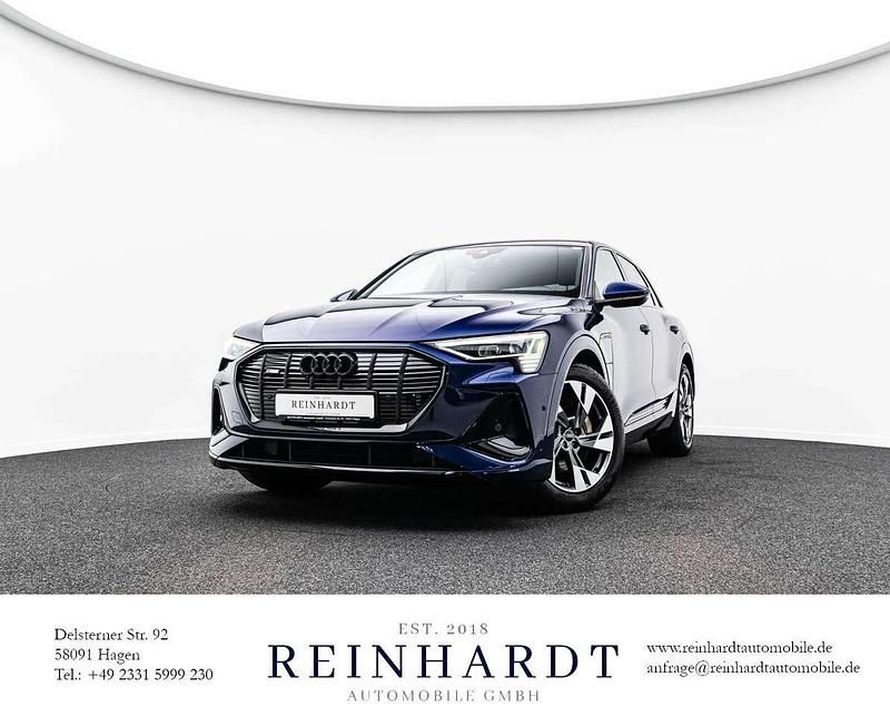Navarrablau metallic Gebraucht 2022 Audi e-tron S-Line SUV | 36.675 € (Superpreis) - Bild 1/3