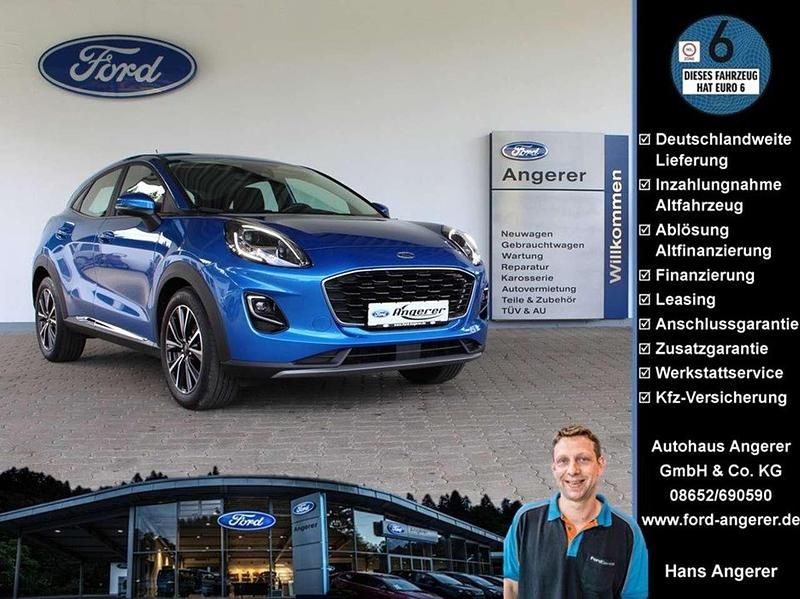 Dynamicblau metallic Gebraucht 2021 Ford Puma Titanium SUV | 16.990 € (Guter Preis) - Bild 1/4