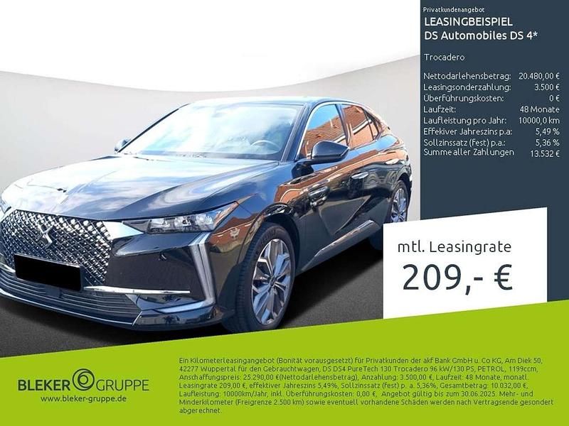 Lackierung schwarz perla nera/typ aussenverkleidung metalliclackierung Gebraucht 2022 DS Automobiles DS4 Trocadero Limousine | 18.570 € (Guter Preis) - Bild 1/3