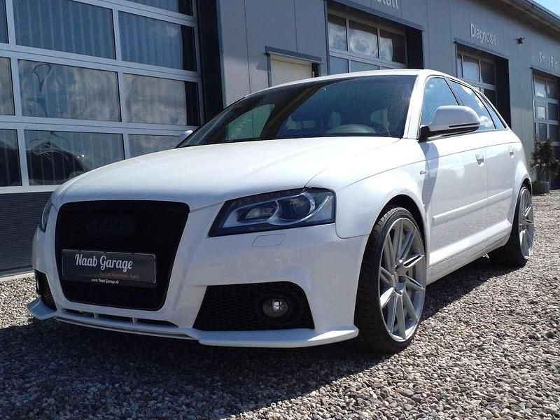 Gebraucht Audi A3 S-line plus 125 PS (91 kW) 2009 Weiß Kleinwagen
