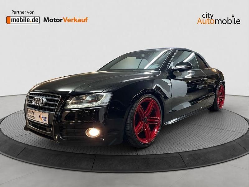Brillantschwarz (metallic) Gebraucht 2010 Audi A5 Cabriolet S-Line Cabrio | 13.900 € (Fairer Preis) - Bild 1/4