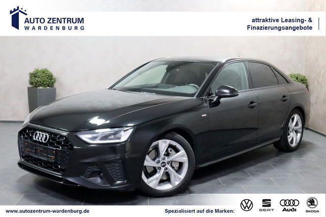 Mythosschwarz metallic Gebraucht 2021 Audi A4 S-Line Limousine | 29.450 € (Fairer Preis) - Bild 1/4