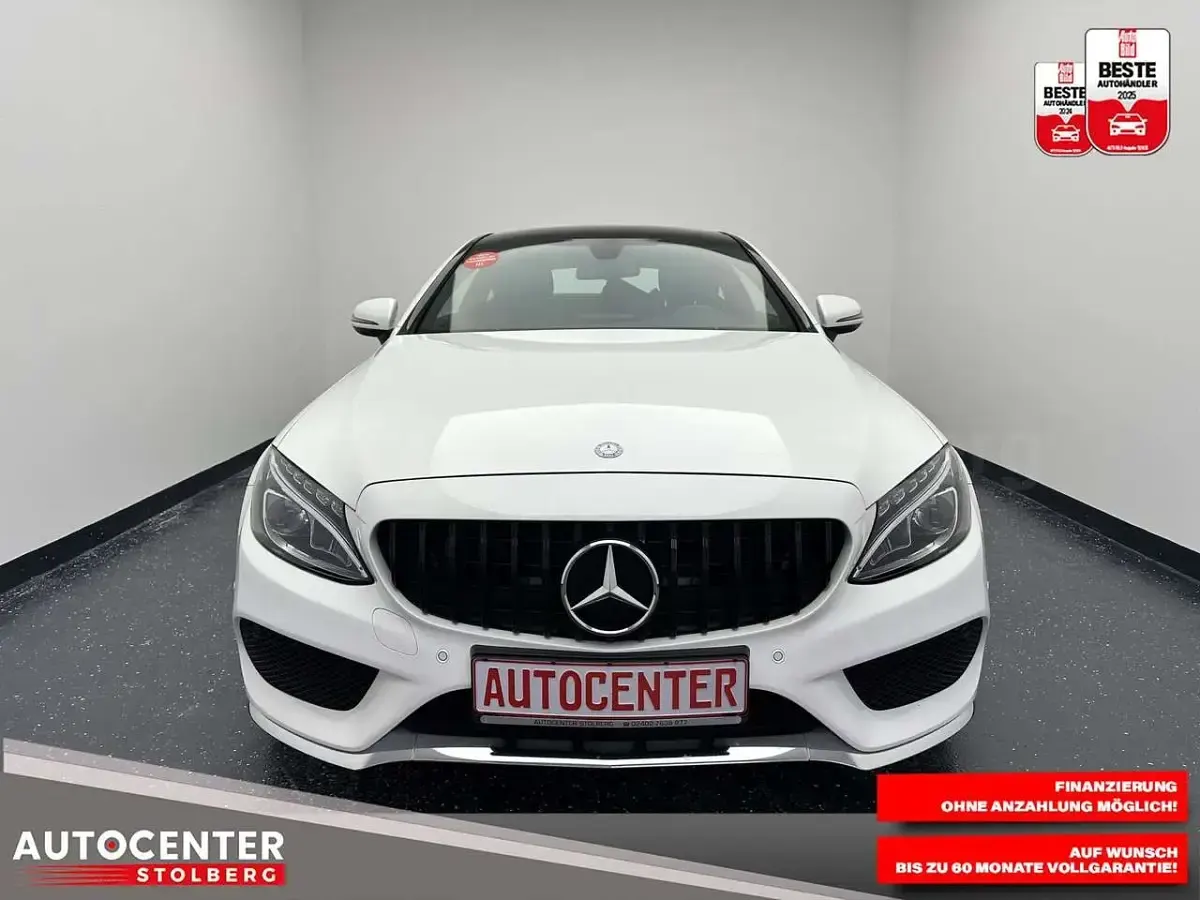 Gebraucht Mercedes C180 AMG line 156 PS (114 kW) 2016 Weiß Coupé