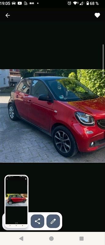 Gebraucht Smart ForFour Basis 90 PS (66 kW) 2017 Rot Kleinwagen