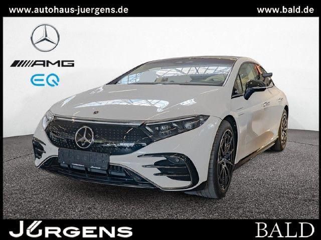 Weiss manufaktur diamantweiß b Gebraucht 2024 Mercedes EQS450+ AMG Limousine | 71.490 € - Bild 1/4