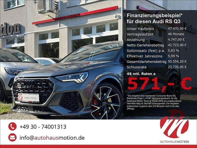 Daytonagrau perleffekt ( folie Gebraucht 2020 Audi RS Q3 Sportback Sport SUV | 47.470 € (Fairer Preis) - Bild 1/4