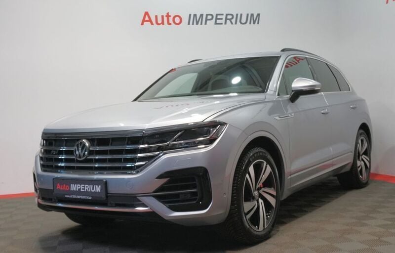 Antimonsilber metallic Gebraucht 2019 VW Touareg R-line SUV | 39.990 € (Superpreis) - Bild 1/4