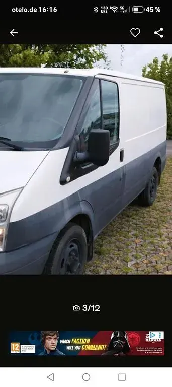 Gebraucht Ford Transit 101 PS (74 kW) 2013 Weiß Van / Kleinbus