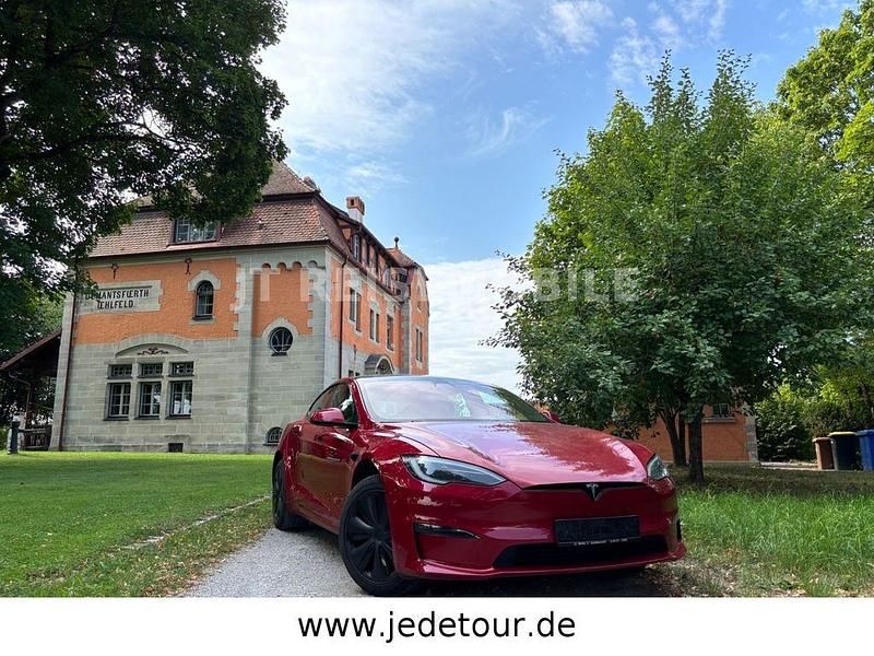 Rot Gebraucht 2022 Tesla Model S Plaid Limousine | 79.997 € (Teuer) - Bild 1/4