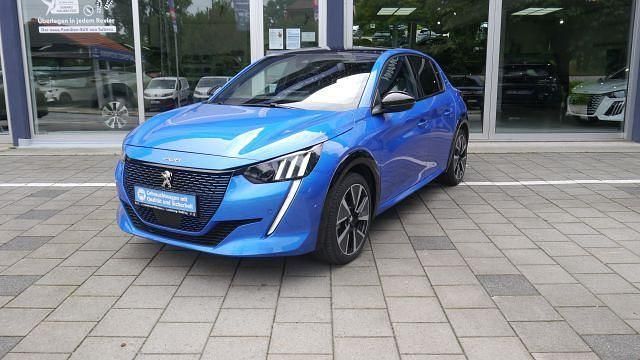 Blau Gebraucht 2022 Peugeot e-208 GT Kleinwagen | 19.985 € (Fairer Preis) - Bild 1/4