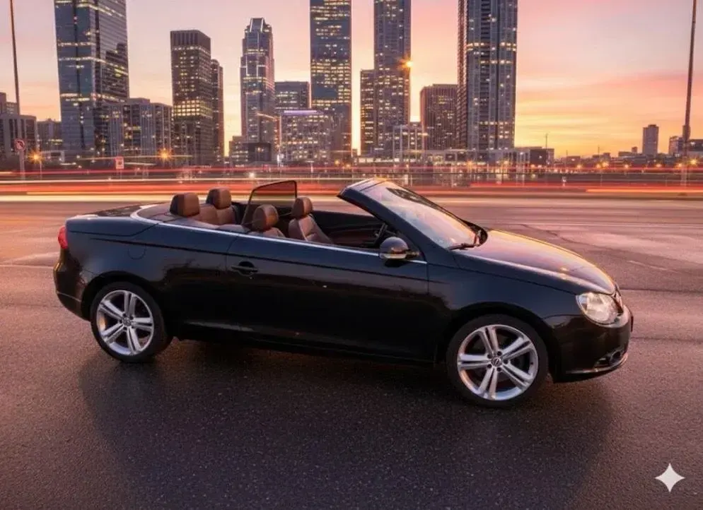 Brugt VW Eos 160 HK (117 kW) 2009 Brun Cabriolet