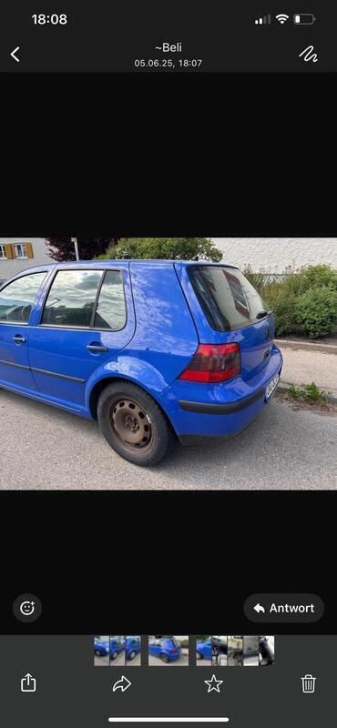 Blau Gebraucht 2002 VW Golf IV Kleinwagen | 2.000 € (Fairer Preis) - Bild 1/4