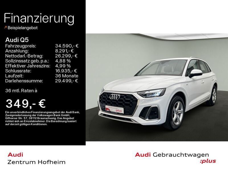 Ibisweiß Gebraucht 2021 Audi Q5 S-Line SUV | 34.590 € (Guter Preis) - Bild 1/4