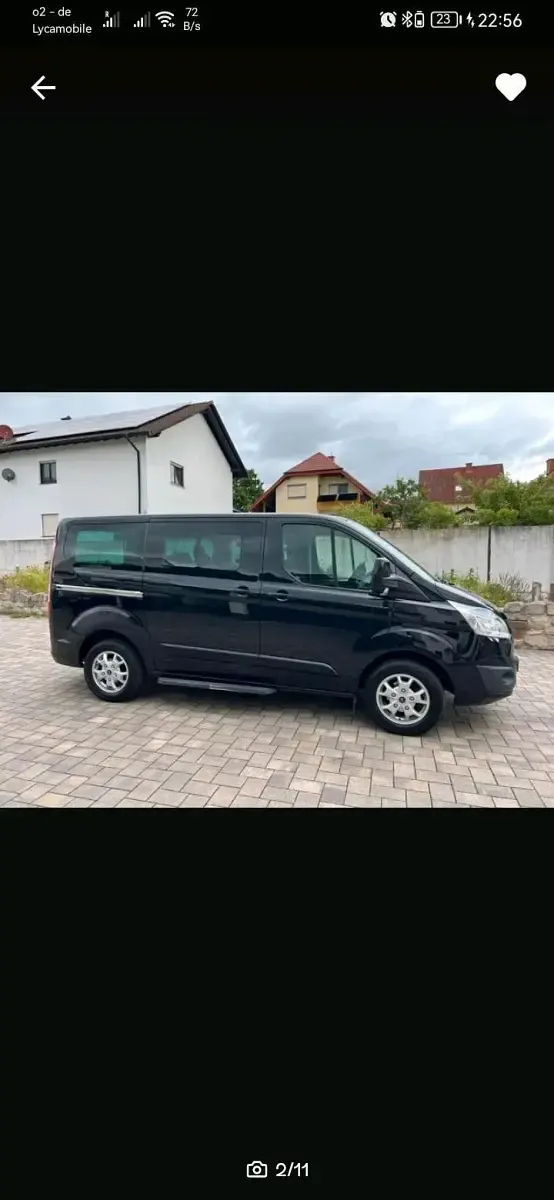 Gebraucht Ford Transit Custom 125 PS (91 kW) 2013 Schwarz Van / Kleinbus