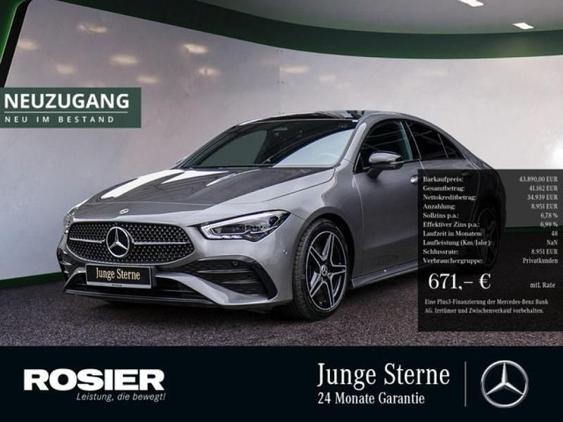 Grau / mountaingrau Gebraucht 2024 Mercedes CLA220 Advanced Plus Limousine | 43.890 € (Etwas zu teuer) - Bild 1/4