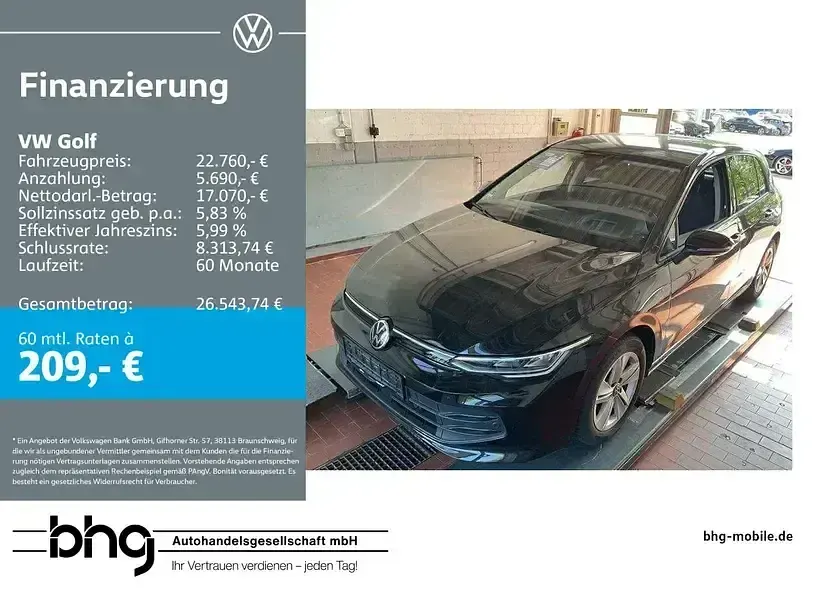 Gebraucht VW Golf VIII Life 116 PS (85 kW) 2024 Limousine
