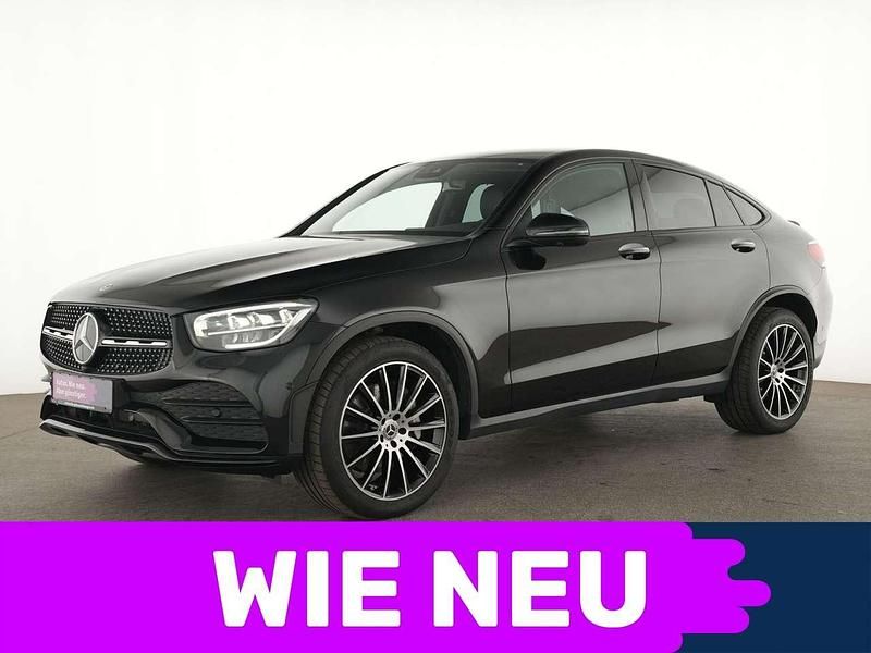 Obsidianschwarz Gebraucht 2022 Mercedes 200 AMG line Coupé | 46.558 € (Guter Preis) - Bild 1/4