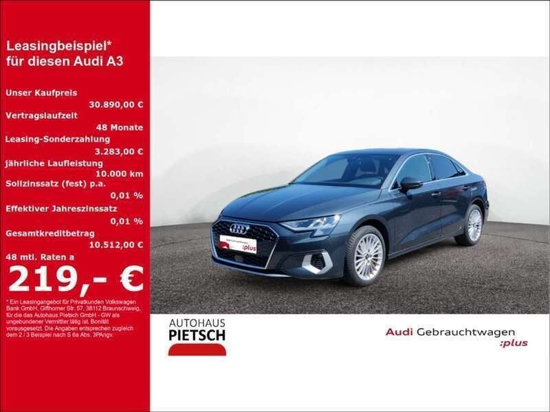 Grau Gebraucht 2024 Audi A3 Advanced Limousine | 30.890 € (Fairer Preis) - Bild 1/4